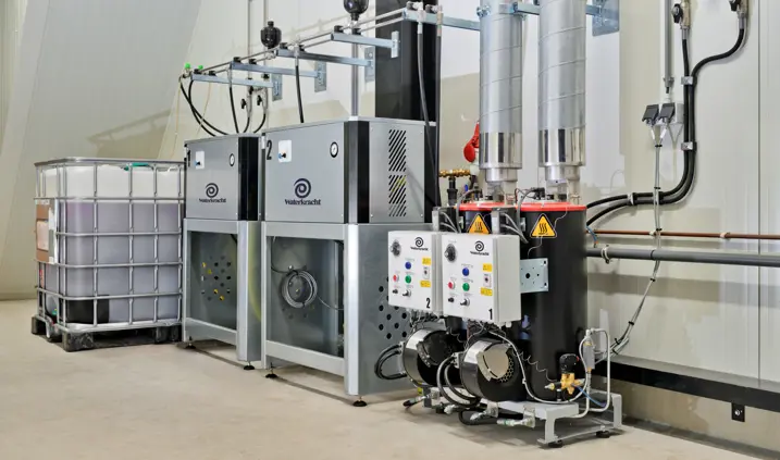 Stationaire warmwater hogedrukreiniger